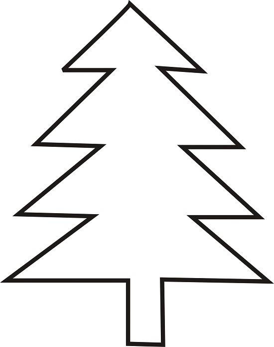 Christmas Tree Clipart Outline