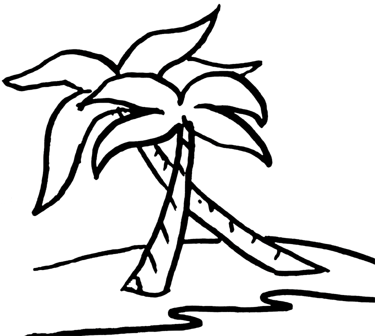 Black And White Palm Tree Clipart - ClipArt Best
