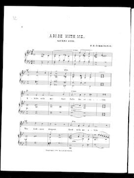 Abide with me / [sheet music]:Print Material Description ...