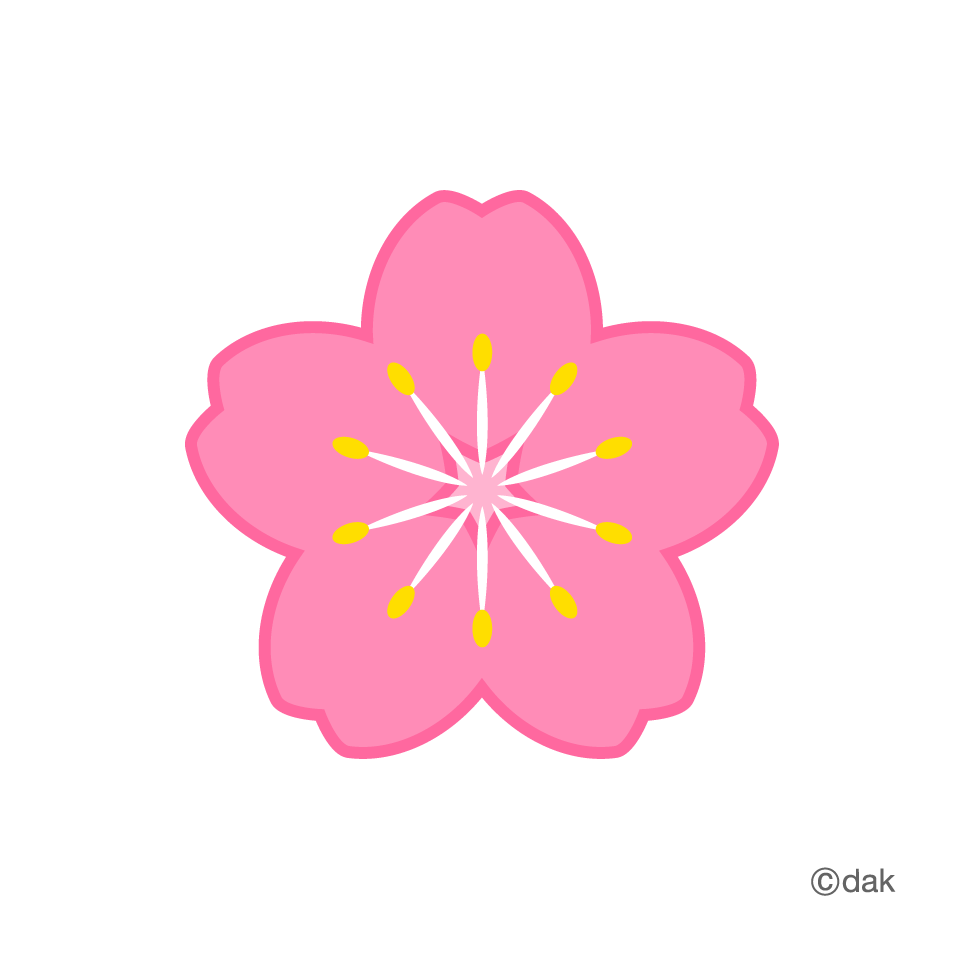 Flower symbol of the cherry treeï½?Pictures of clipart and graphic ...