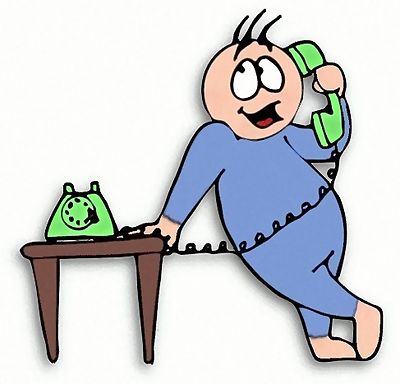 free clipart people talking on phone