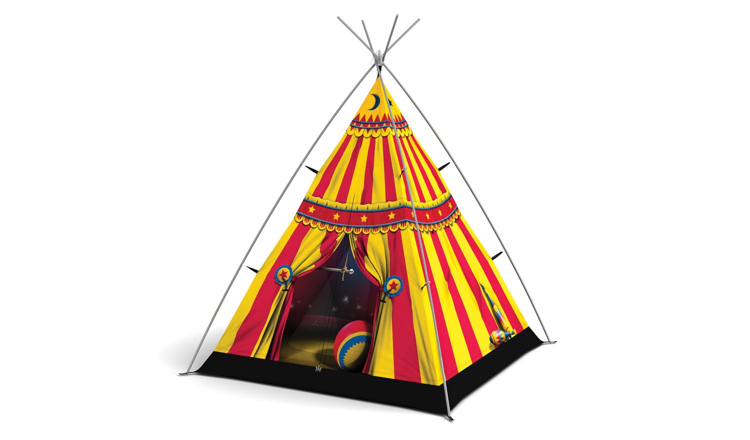 Circus Big Top Teepee Play Tent | Little Campers