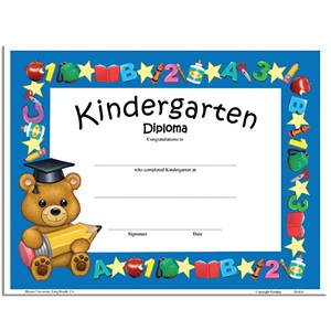 Teddy Bear Kindergarten Graduation Diploma | Rhyme University's