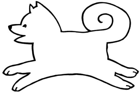 Sled dog clip art