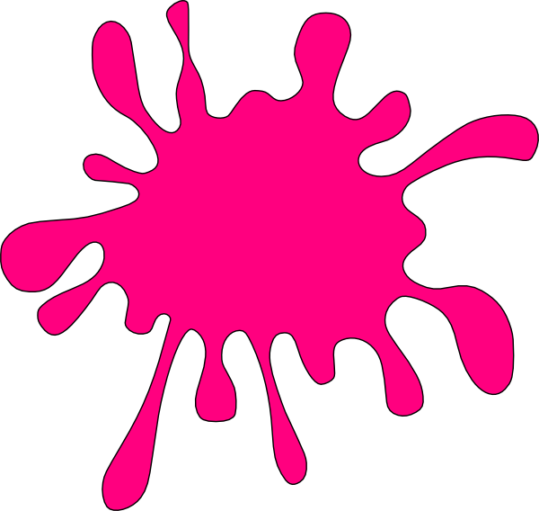 Pink water splash clipart