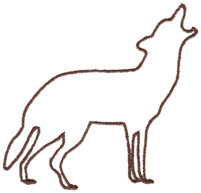 Outline Of A Wolf - ClipArt Best