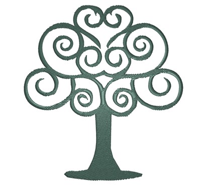 Embellishments(King Graphics) Embroidery Design: Swirly Tree from ...