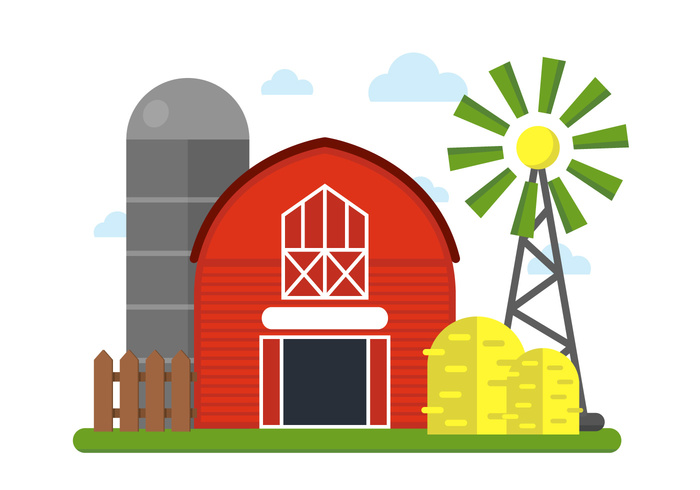 Farm Vector Illustration - Download Free Vector Art, Stock ...