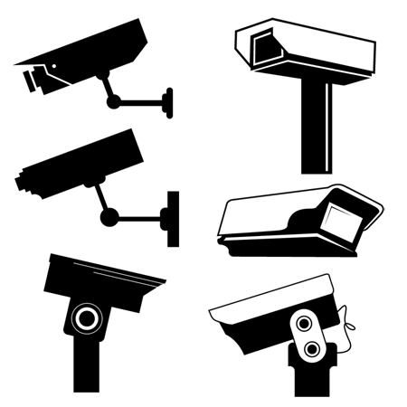 Free Vector Graphics - CCTV Cameras