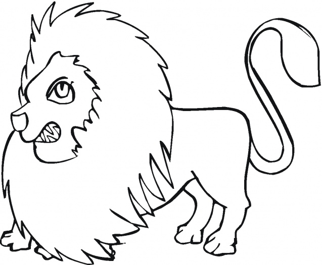 lion coloring pages kids