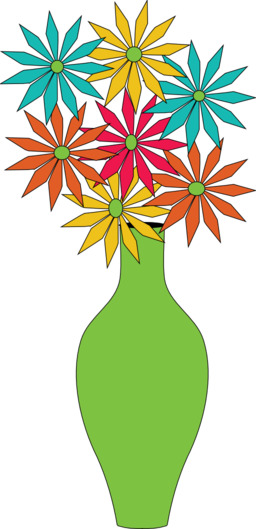 flower vase clipart