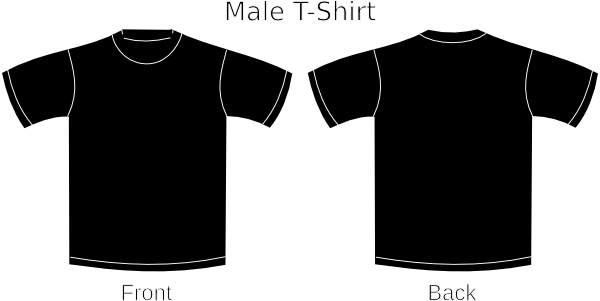 Plain T-shirts Black Clip Art - vector clip art ...