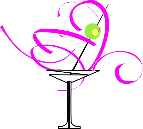 Martini Glass 2 clip art - vector clip art online, royalty free ...