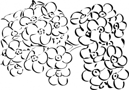 Download Flowers Outline clip art Vector Free