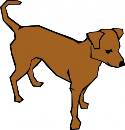 Dog Simple Drawing clip art vector, free vector images