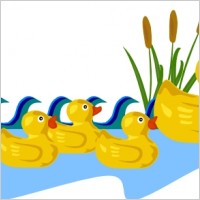 Swimming Duck clip art Vector clip art - Free vector for free download