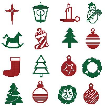 Christmas Motifs 5 Cross Stitch Pattern christmas