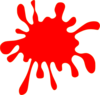 Red Splash clip art - vector clip art online, royalty free ...