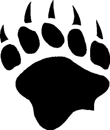 Animal Decals :: Bear Claw Print Decal / Sticker - Premium Custom ...