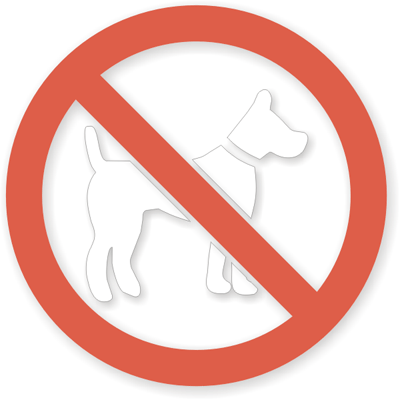 No Pets Allowed Signs : Keep Pets Away