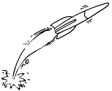 Rocket Clip Art Black And White - Free Clipart Images