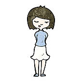 Shy Girl Clipart