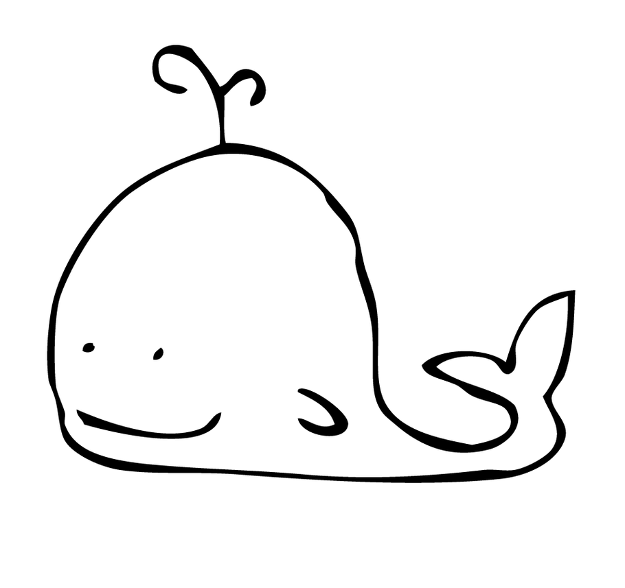 Whale Line Drawing Clipart - Free to use Clip Art Resource