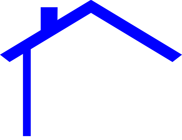 House roof outline clipart