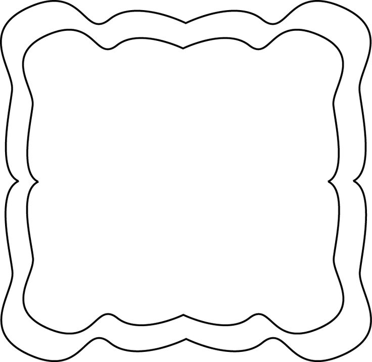 Photo frame black and white clipart