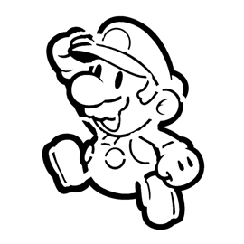 Paper Mario Stencil | Free Stencil Gallery