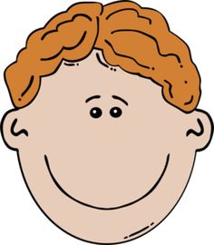 Clipart of a boy face