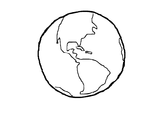 Earth Planet Drawing