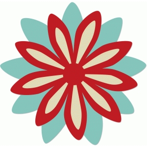 Silhouette Design Store - View Design #39017: nine petal flower