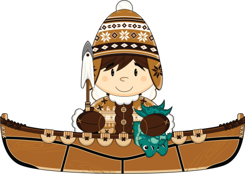 Inuit Cartoon Jacket Coat Clip Art, Vector Images & Illustrations ...