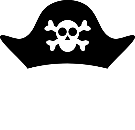 Pirate Hat Clip Art Black And White Clipart - Free to use Clip Art ...