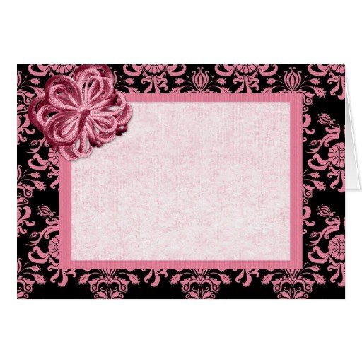 pink damask border clip art