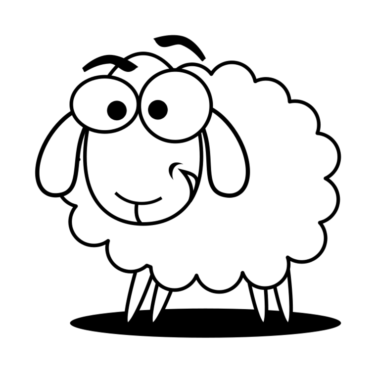 Sheep And Childrens Drawing Clipart - Free to use Clip Art Resource