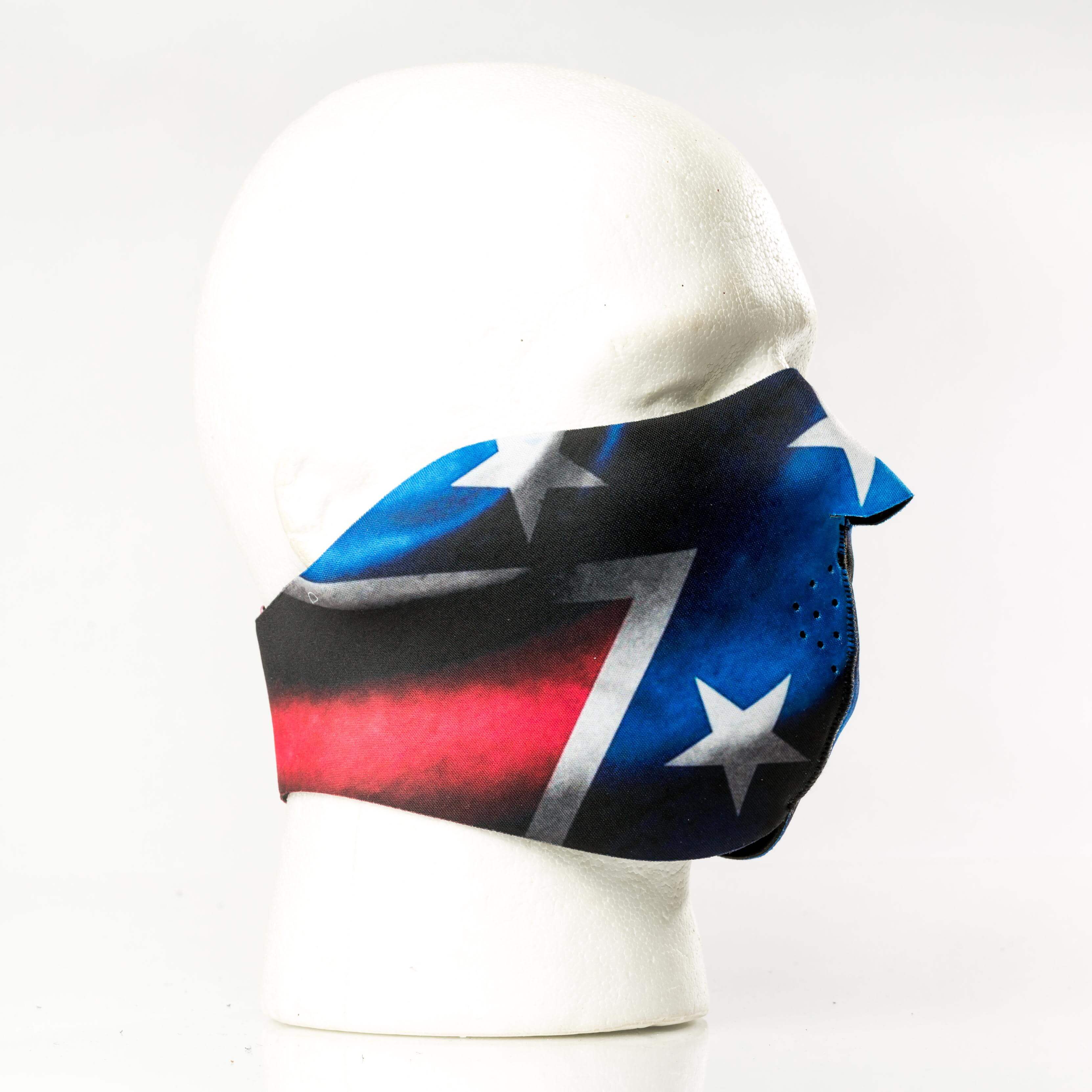 Rebel Flag Half Neoprene Face Mask – J2 Masks