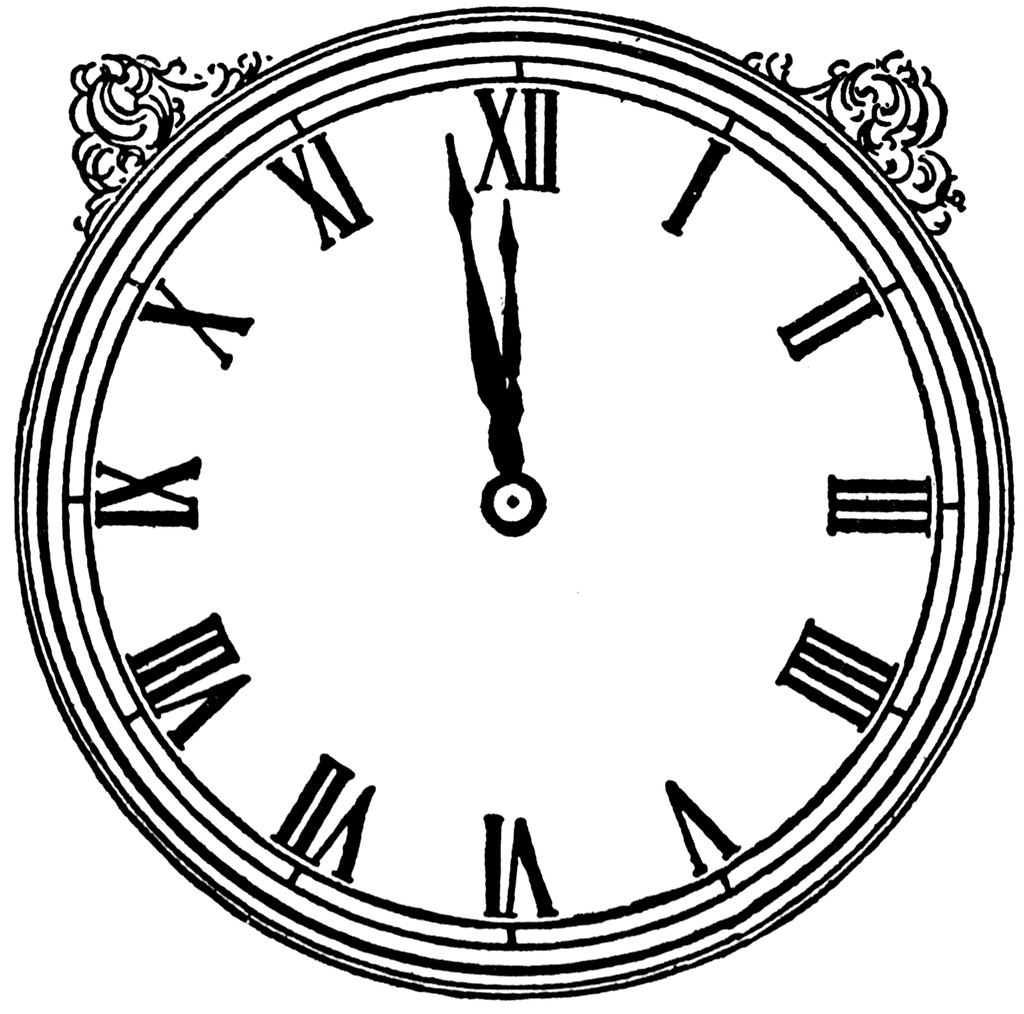 Clip art clock face