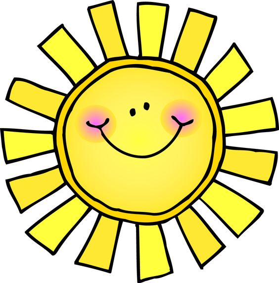 Sun drawing clipart