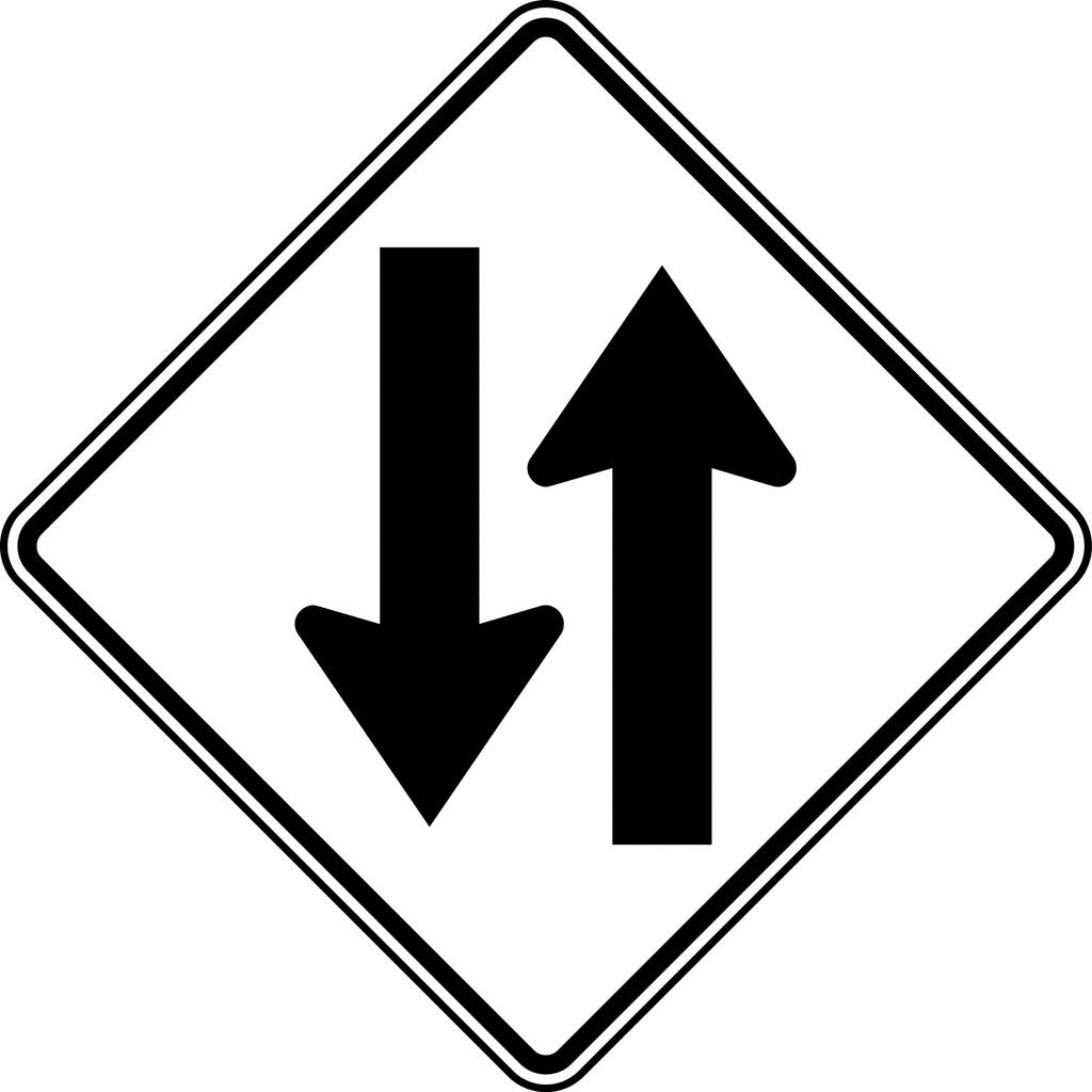 Traffic Signs Black And White Clipart