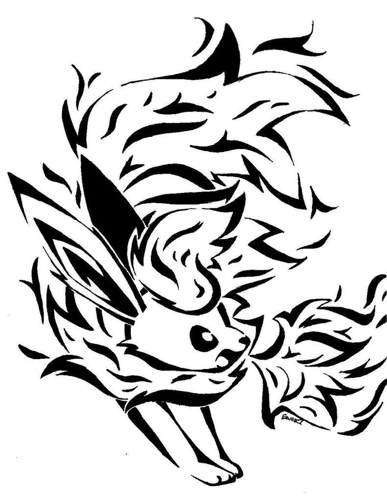 deviantART: More Like Tribal Flame Dragon Tattoo by