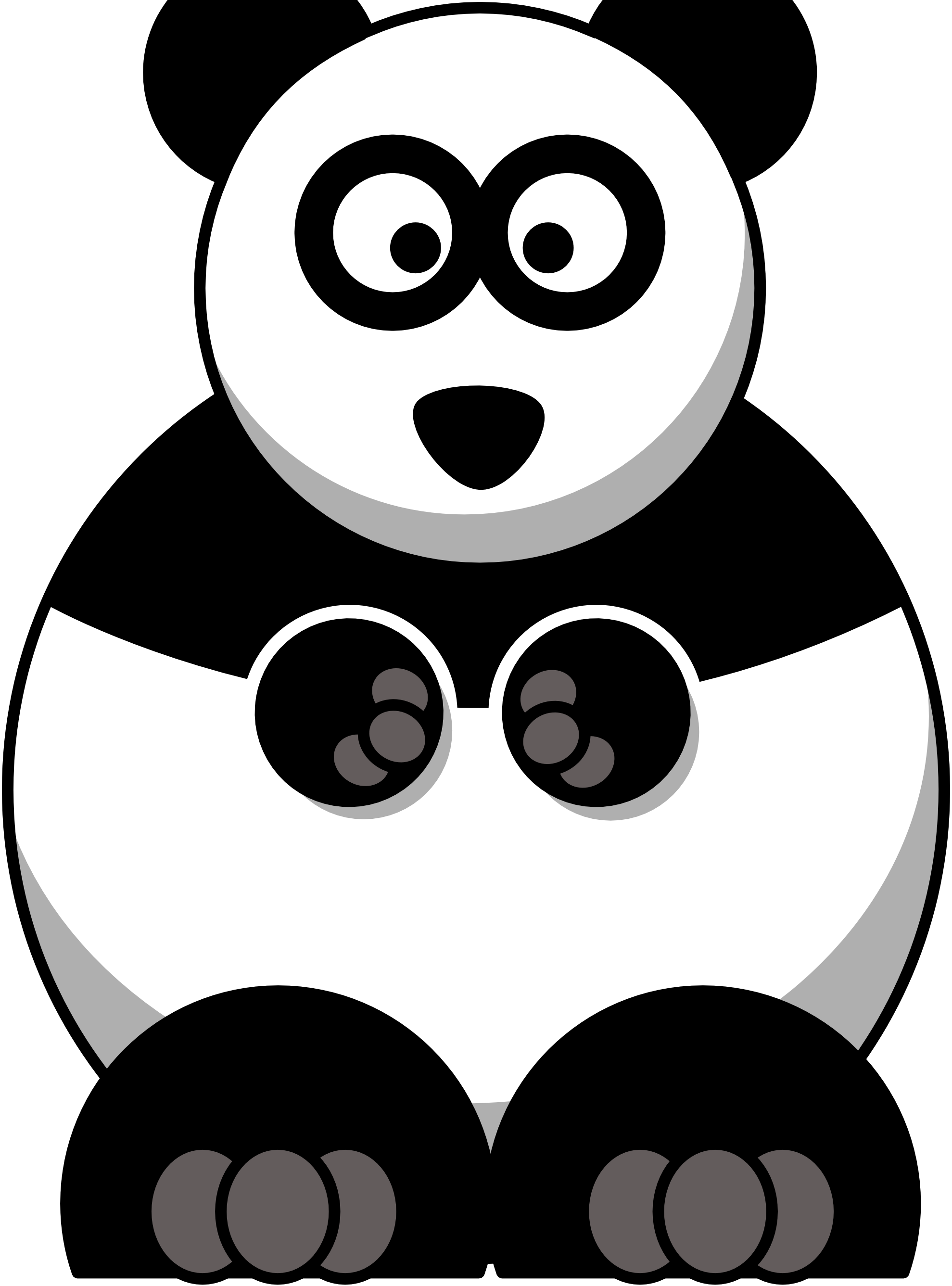 Clip Art: panda bear teddy bear animal super ...