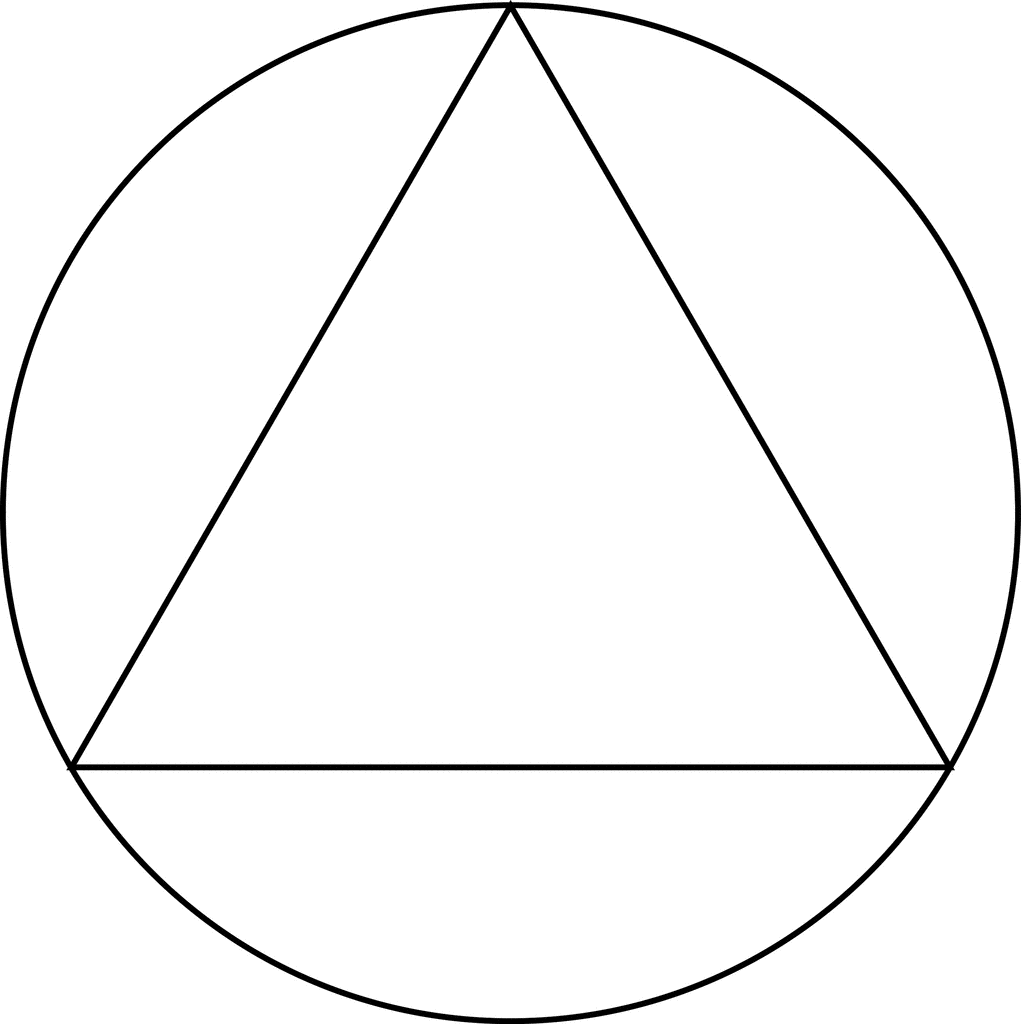 Triangle With A Circle Inside Symbol Meaning ClipArt Best