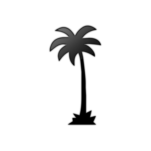 Black And White Palm Tree Clip Art