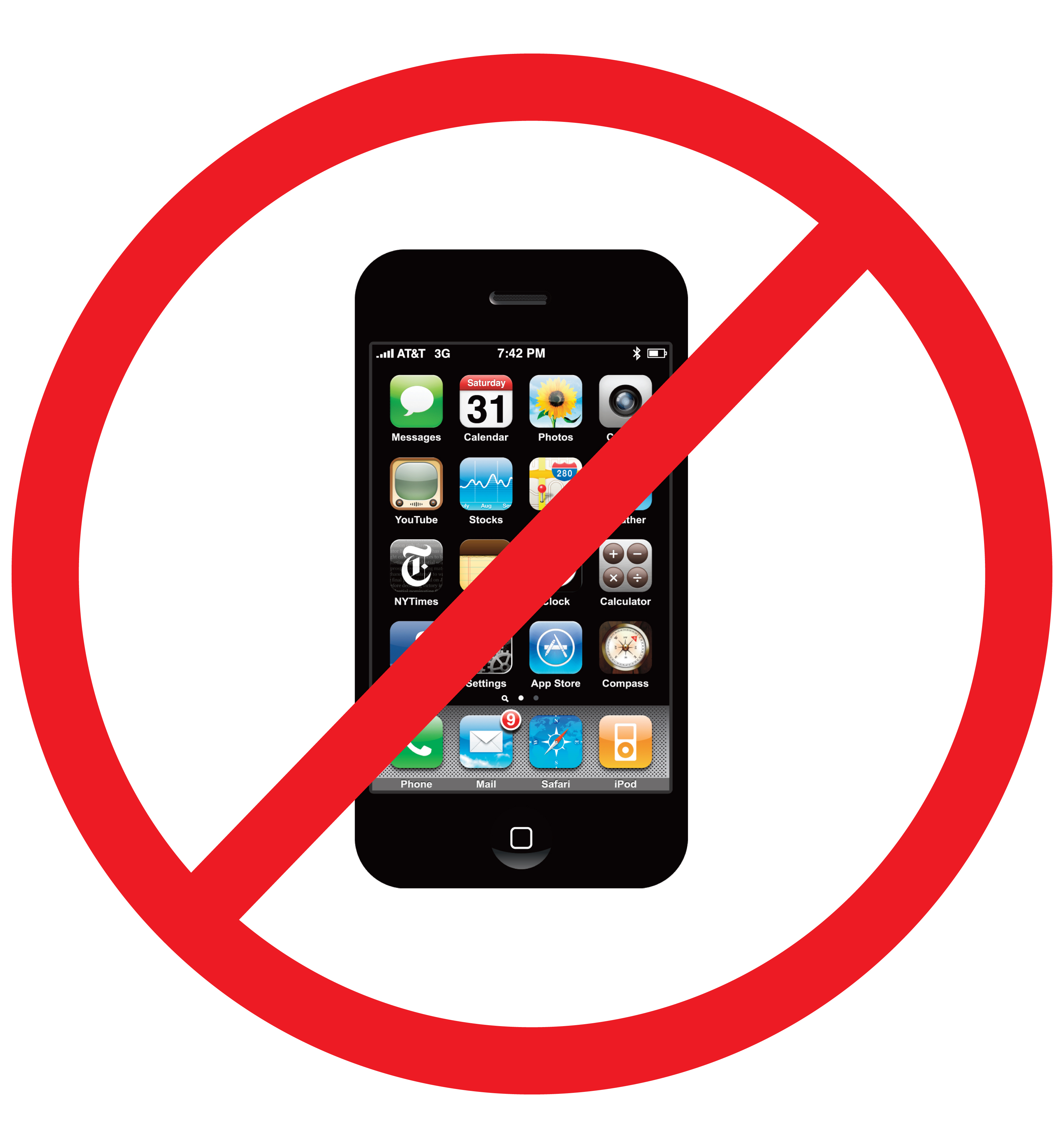 No Cell Phone Use Signs Clipart - The Cliparts
