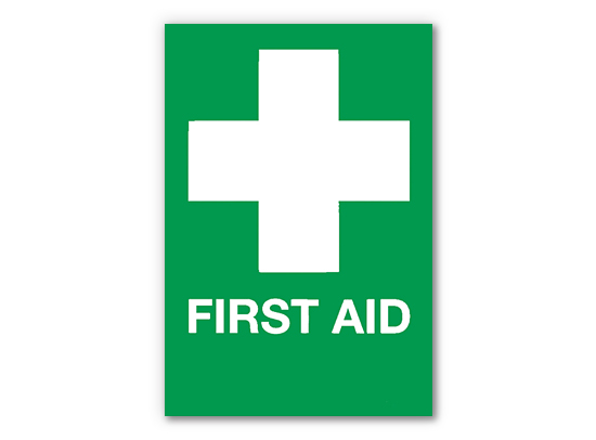 All Sport Medical, First Aid Sign (S3002), Green Background With ...