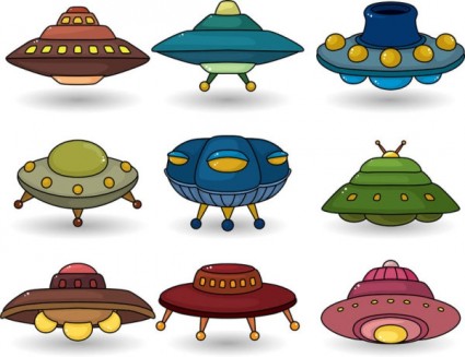 Kartun Vektor Ufo-kartun Vektor-vektor Gratis Download Gratis