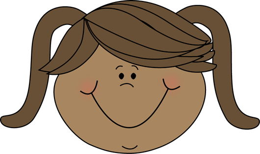 Woman smiley face clipart