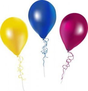 Birthday Balloons Clip Art - Tumundografico